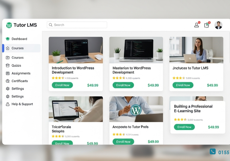 Tutor LMS على ووردبريس .. أفضل إضافة لإنشاء كورسات إلكترونية بسهولة