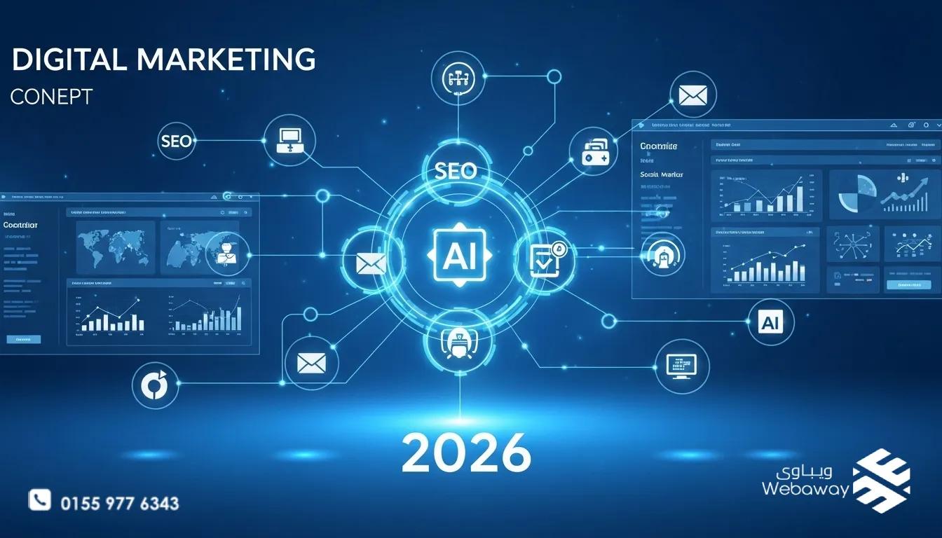 استراتيجية التسويق الرقمي الفعّالة (Digital Marketing Strategy) لشركتك في 2026