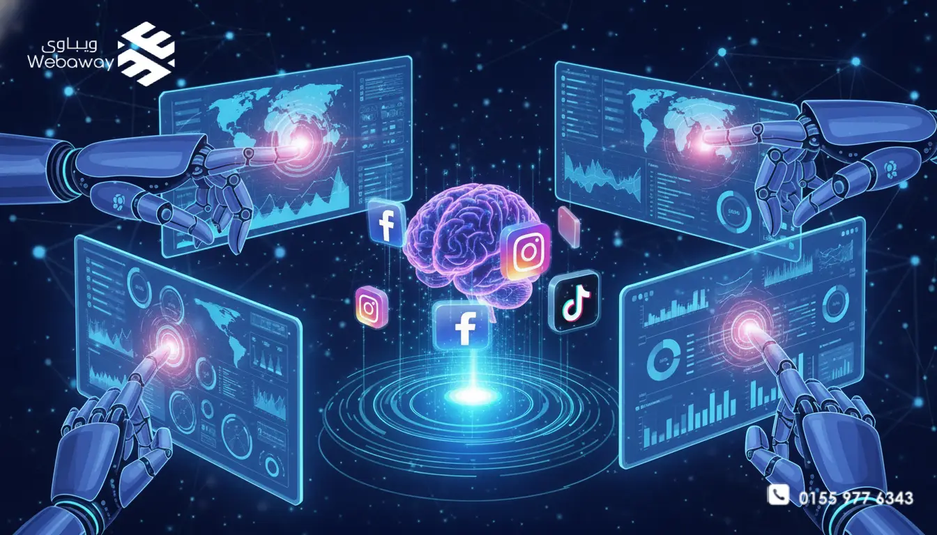 دور الذكاء الاصطناعي في إدارة حسابات السوشيال ميديا 2026 (AI in Social Media Management)