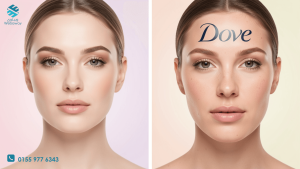 مجموعة من النساء الحقيقيات من مختلف الأعمار والأحجام والأعراق يبتسمن بثقة، تمثل حملة دوف للجمال الحقيقي، مع إضاءة طبيعية دافئة تعكس التنوع والتمكين والجمال الأصلي.