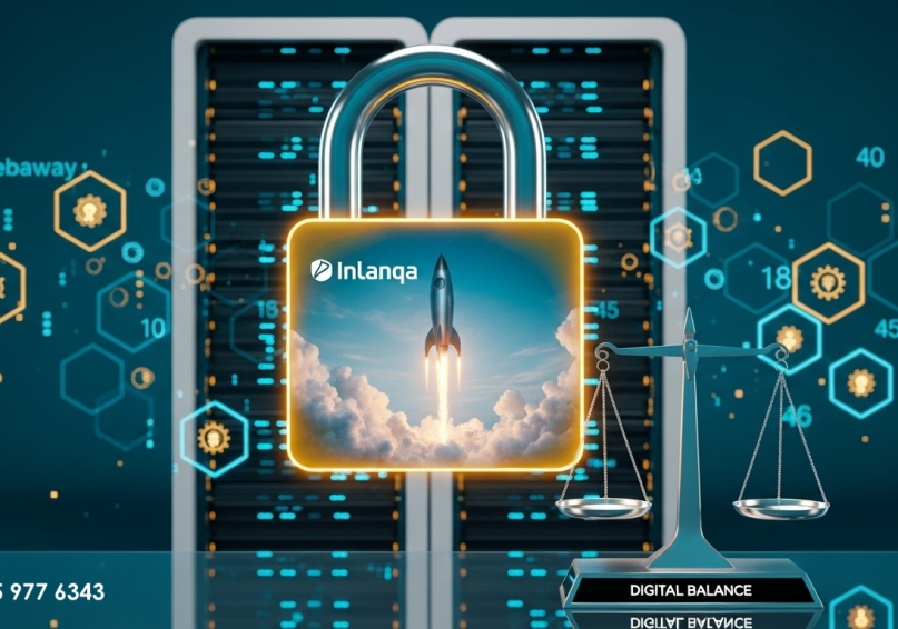 صورة تعبيرية لقفل أمان رقمي مشع باللون الذهبي يحمي شعار شركة ويباوي، يرمز للأمان والمصداقية في العالم الرقمي.