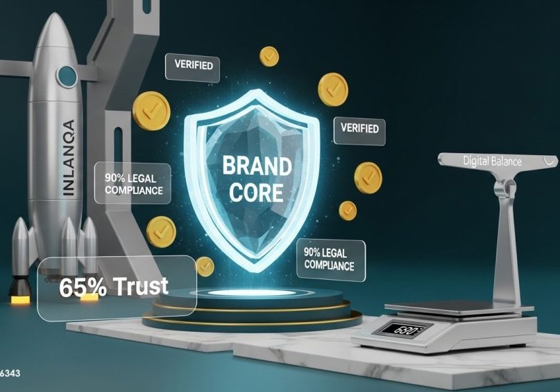 أيقونة قفل رقمي شفاف محاطة بهالة من البيانات الآمنة وعلامات التوثيق القانوني مع شعار ويباوي - 2026.