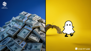 صورة دراماتيكية تظهر كومة ضخمة من النقود تمثل عرض فيسبوك البالغ 3 مليارات دولار لشراء سناب شات، مع شبح سناب شات الأصفر يمشي بعيداً عن الصفقة، وجسر مكسور بينهما، رمز لأكبر صفقة فاشلة في تاريخ التكنولوجيا.