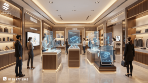 عميل يتصفح متجراً إلكترونياً وتخرج من الشاشة مقترحات لمنتجات يحبها فعلاً مع رسالة ترحيب باسمه - ويباوي 2026.