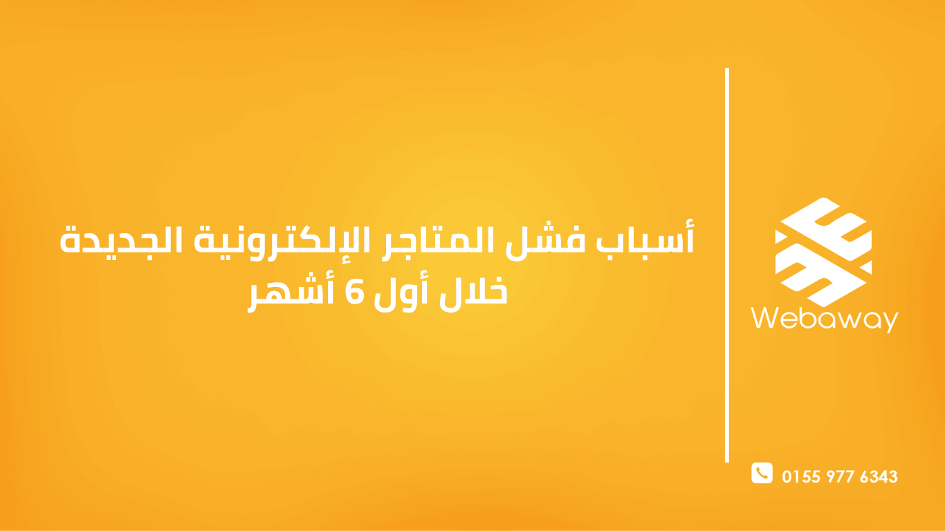 أسباب فشل المتاجر الإلكترونية الجديدة خلال أول 6 أشهر – دليل النجاح