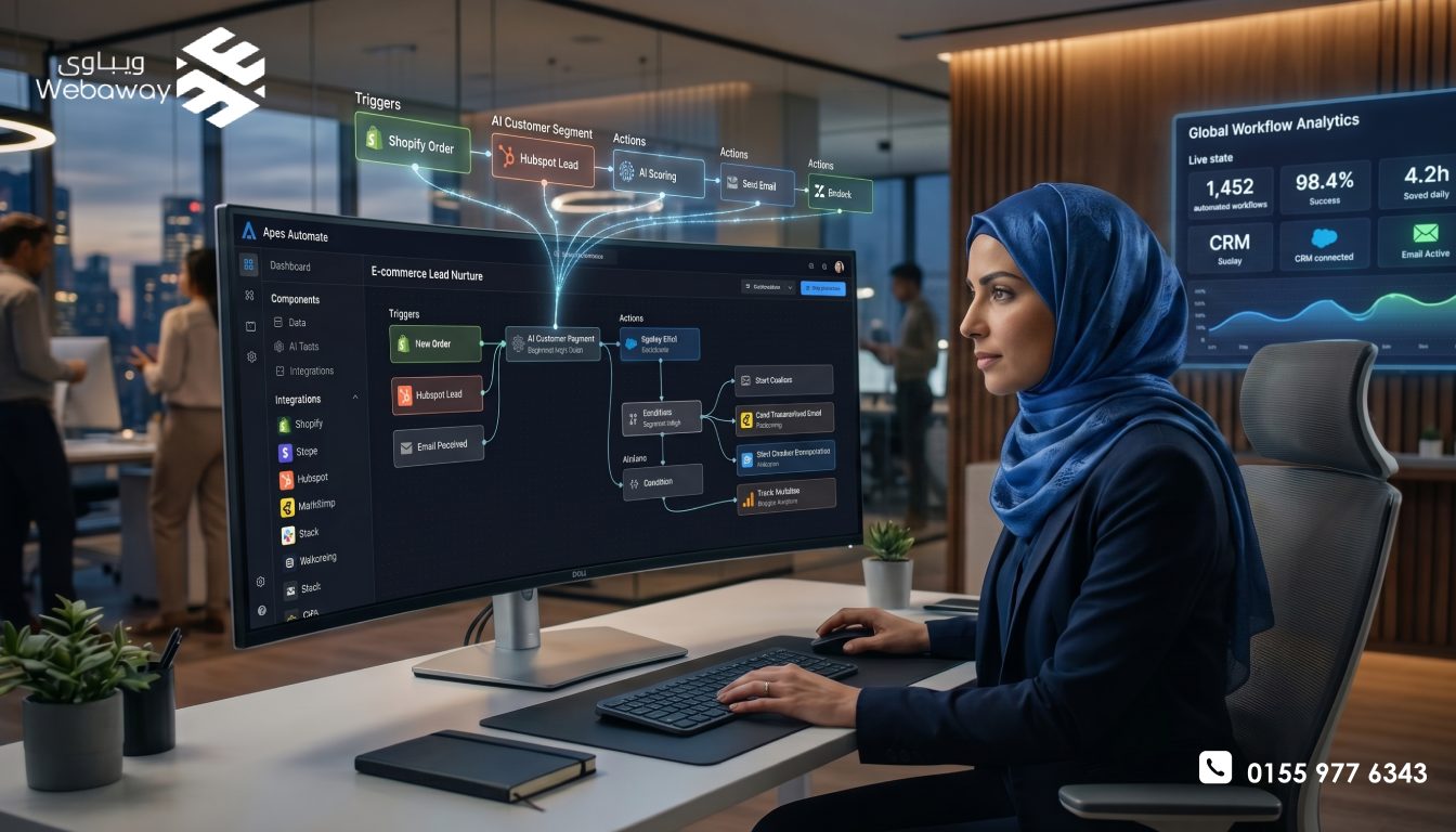 كيفية بناء AI Workflow بدون برمجة | دليل No-Code Automation للشركات 2026