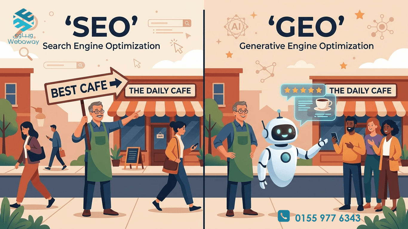 مقارنة بين SEO التقليدي وGEO لأصحاب المشاريع في عصر الذكاء الاصطناعي